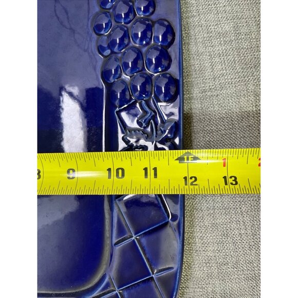 Large Rich Cobalt Blue Scheurich Germany Platter 16" x 12" - Picture 9 of 12